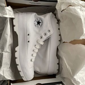 Platform white Converse
